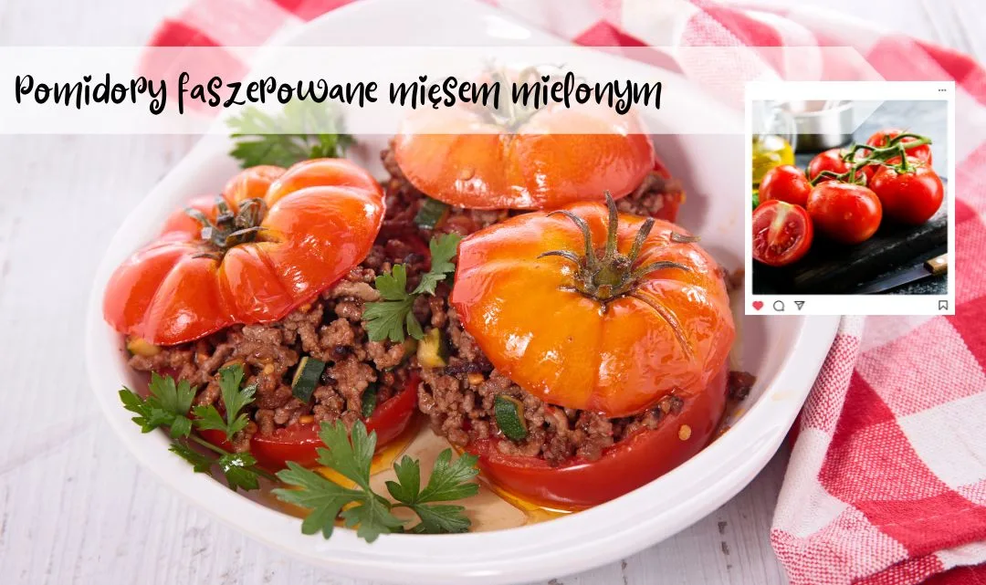 Pomidory faszerowane mięsem mielonym