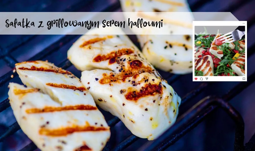 Sałatka z grillowanym serem halloumi