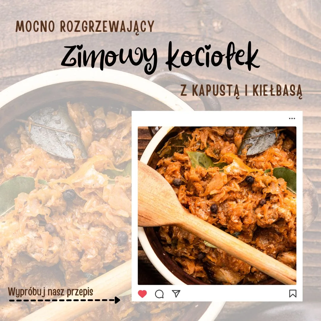 Kociołek z kapustą i kiełbasą